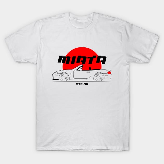 Miata JDM NB T-Shirt by GoldenTuners